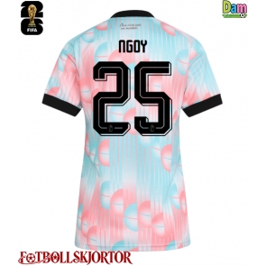 Belgien Nathan Ngoy #25 Bortatröja Dam VM 2026 Kortärmad